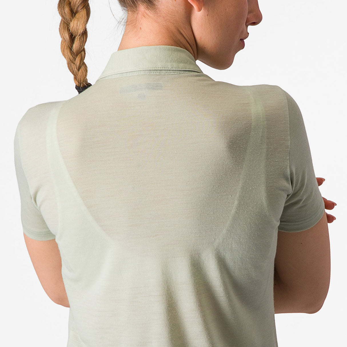 Polo donna Castelli Merino - Verde - G