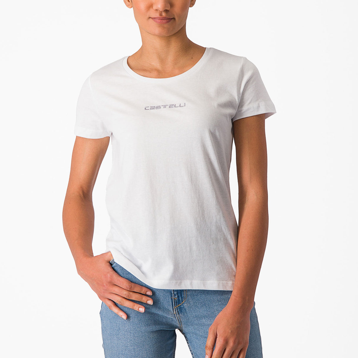 T-Shirt donna Castelli Classico - Bianco - Q