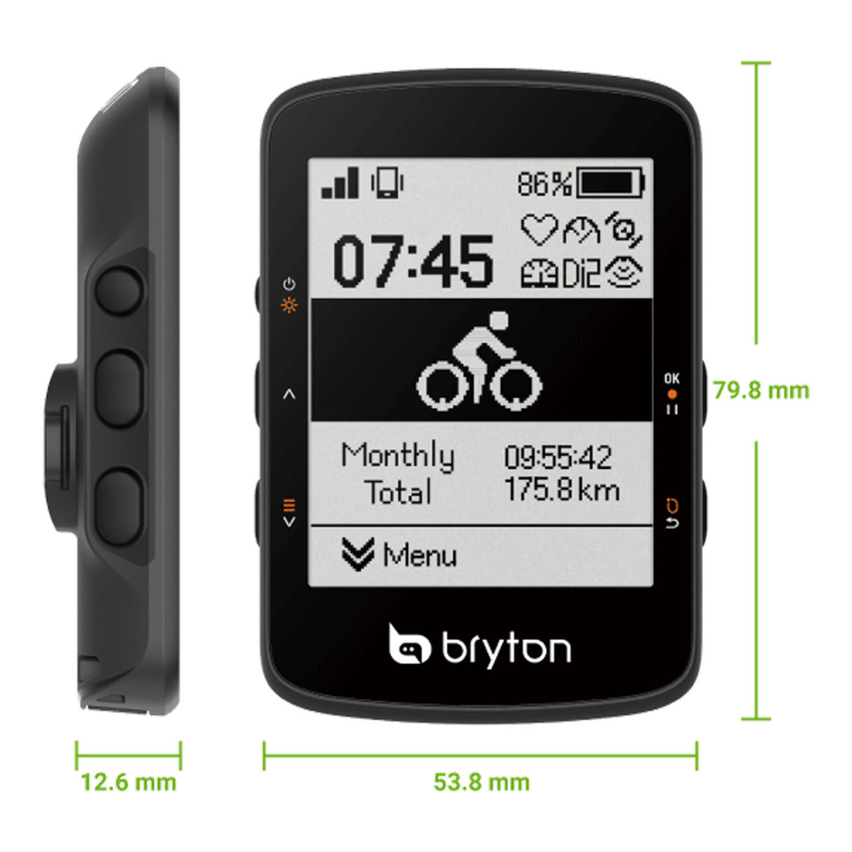 Bryton GPS RIDER 460D - Nero - H