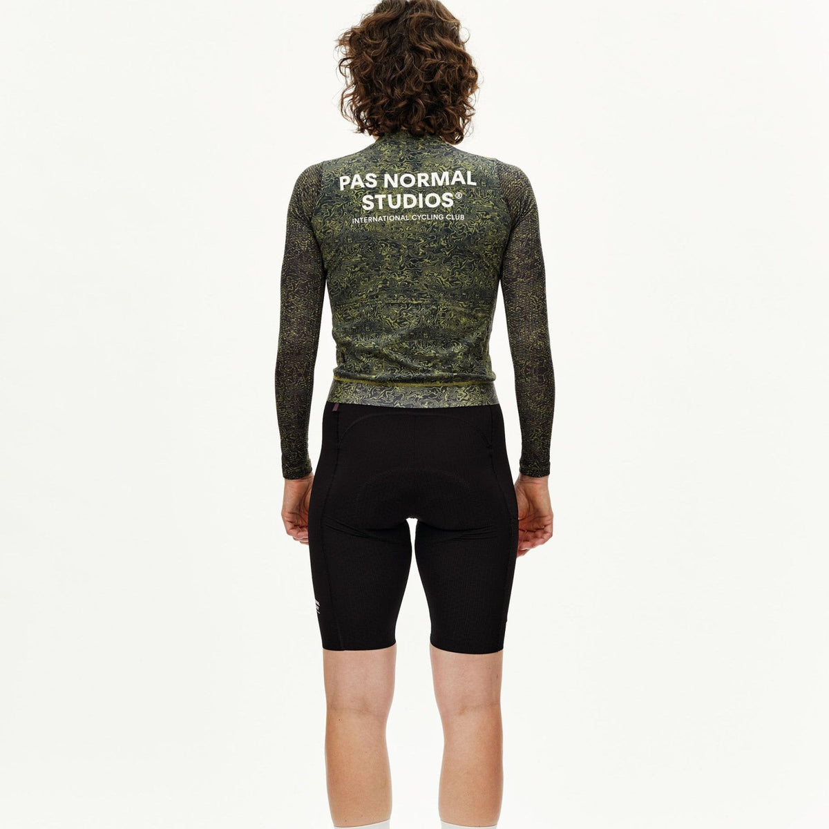Jersey women’s long-sleeve Pas Normal Studios Essential Light AOP Grain - Green