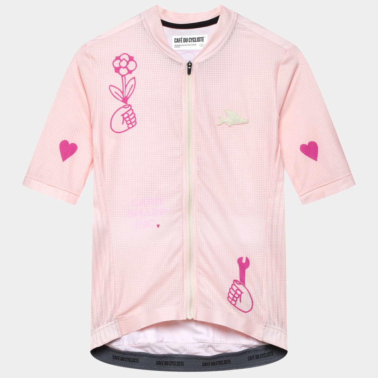 Maglia donna Cafe du Cycliste Angeline - Rosa - Q