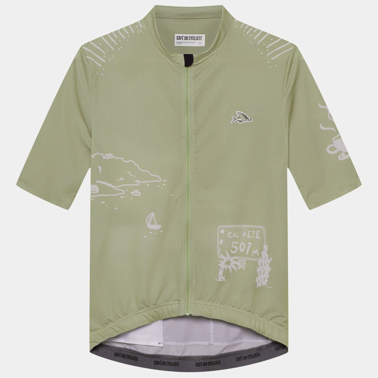 Maglia Cafe du Cycliste Eze - Verde - P