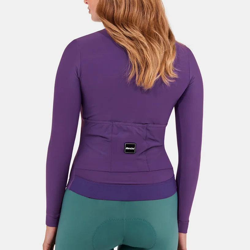 Maglia maniche lunghe Santini RTR - Melanzana