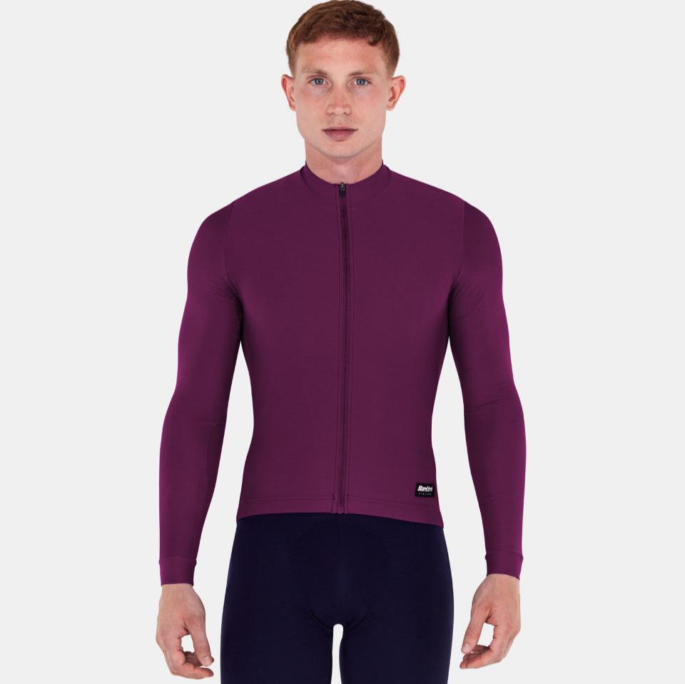 Maglia maniche lunghe Santini RTR - Bordeaux - G