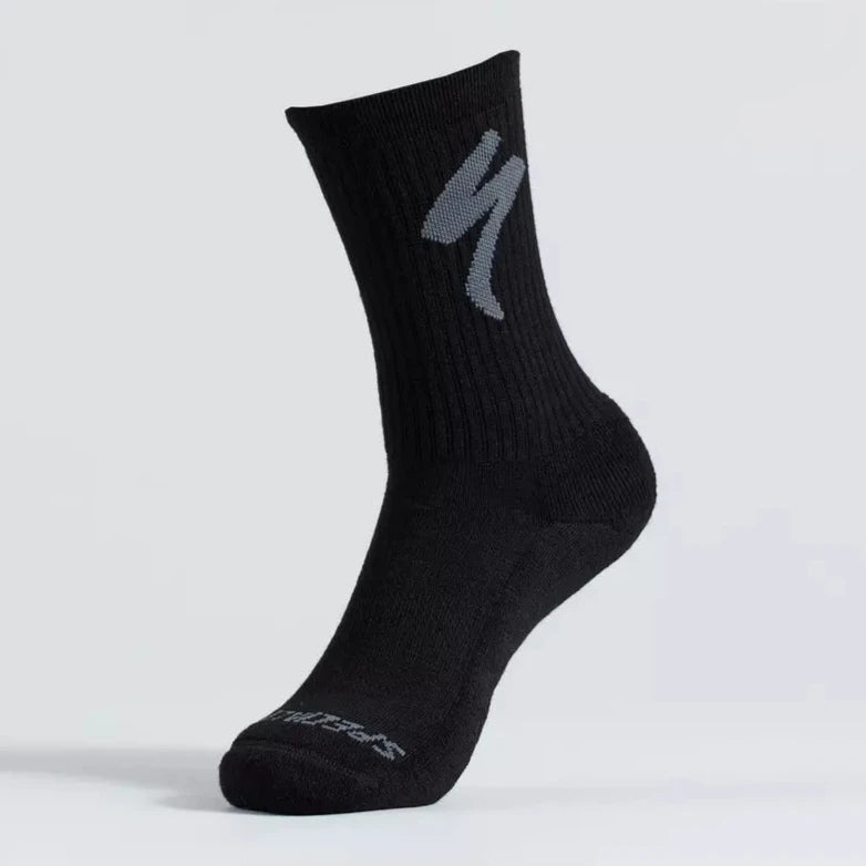 Calze Specialized Merino Midweight Tall Logo - Nero - H
