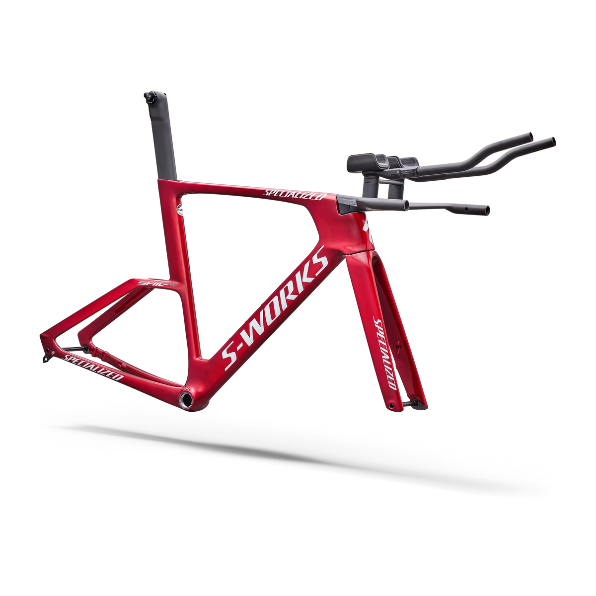 Telaio Specialized S-Works Shiv TT Module - Gloss Ruby Metallic White Silver Metallic