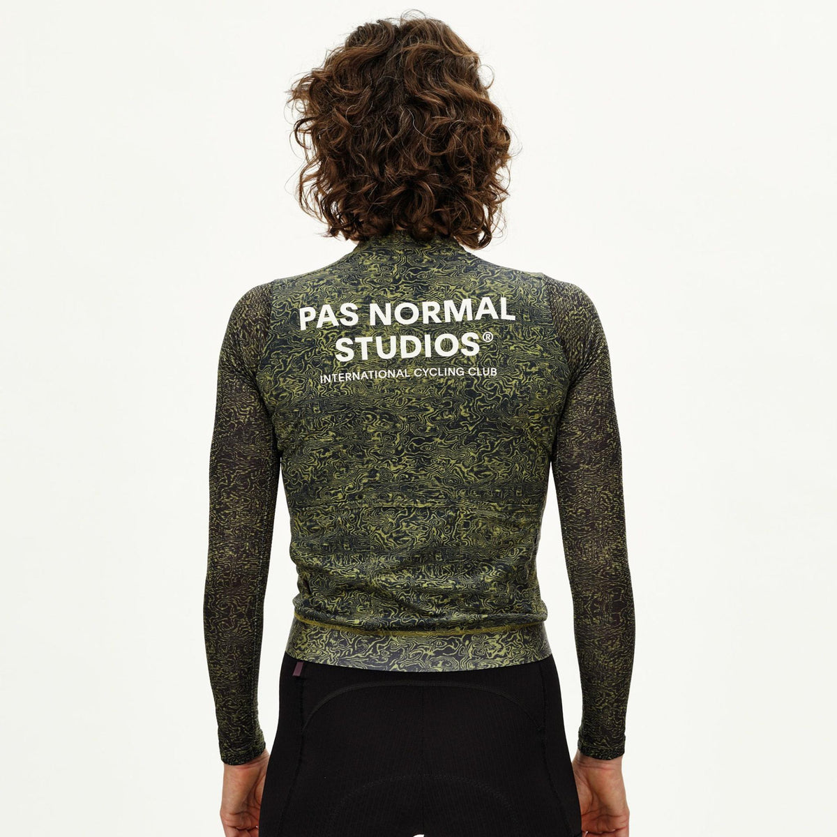 Jersey women’s long-sleeve Pas Normal Studios Essential Light AOP Grain - Green