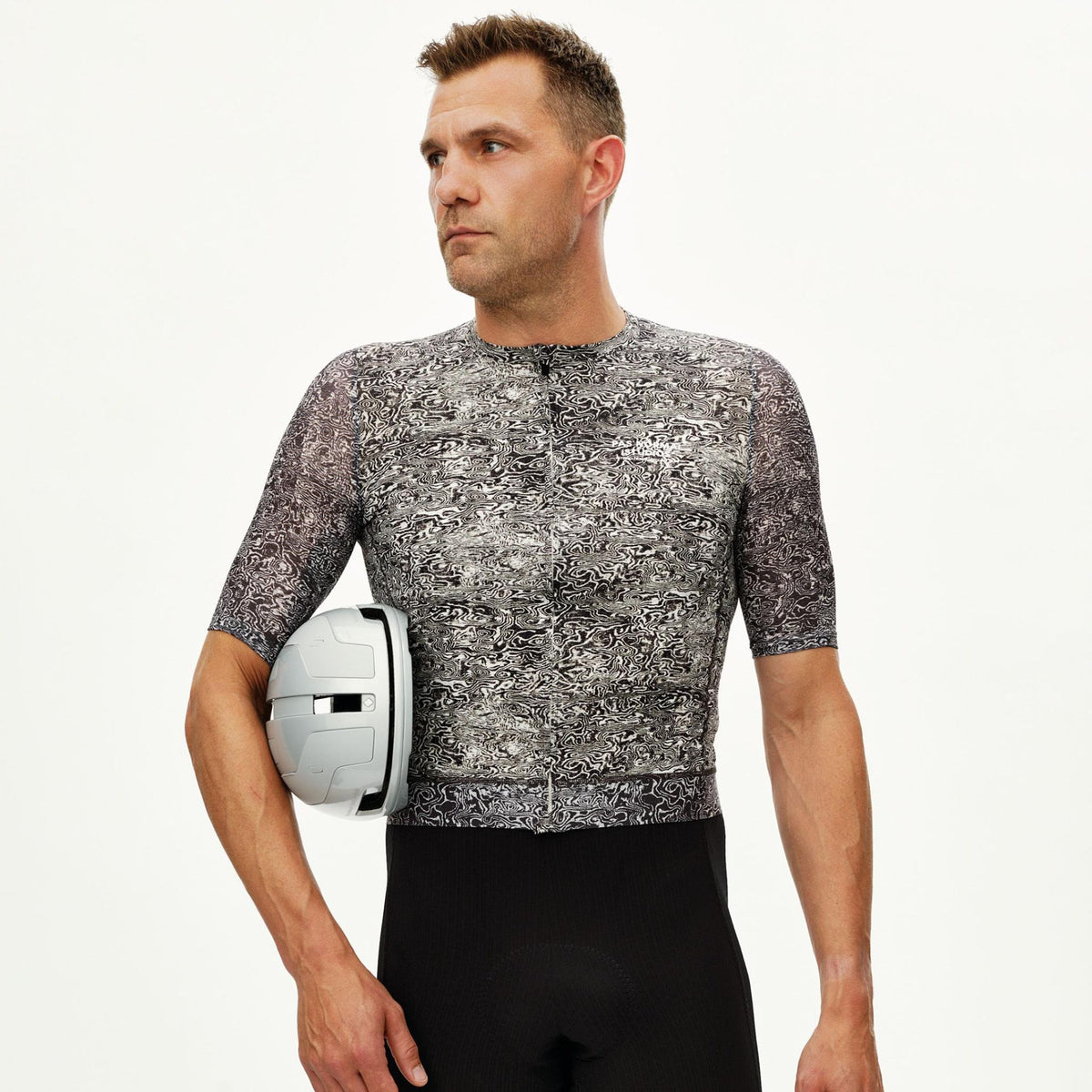 Maillot Pas Normal Studios Essential Light AOP Grain - Blanco roto