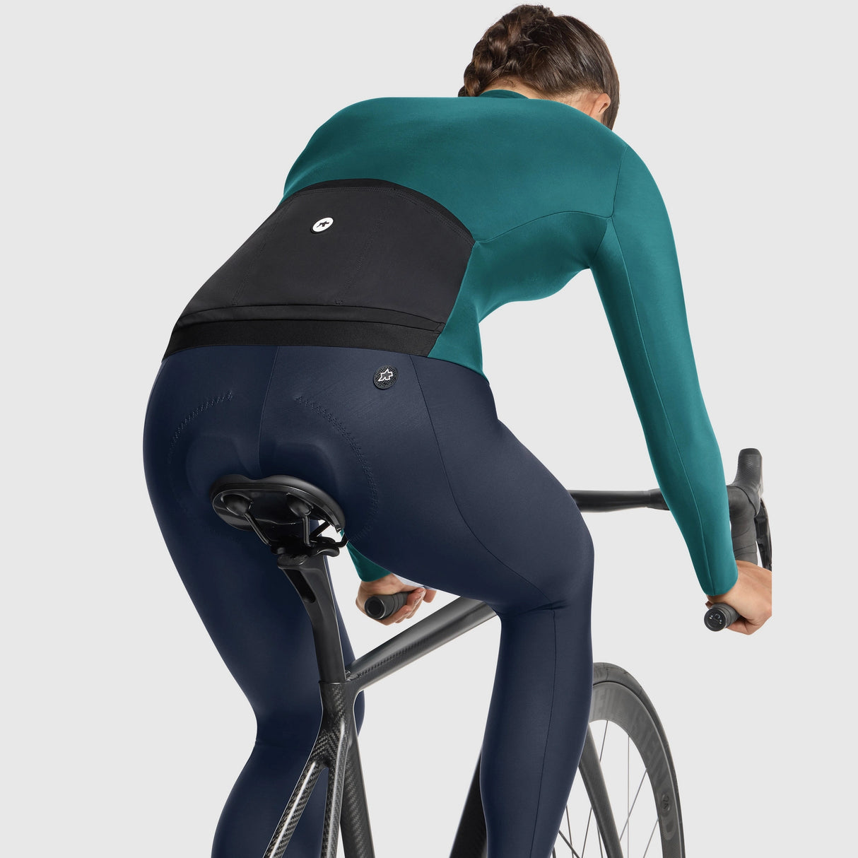 Assos Uma GT Spring Fall C2 woman long sleeves jersey - Dark green