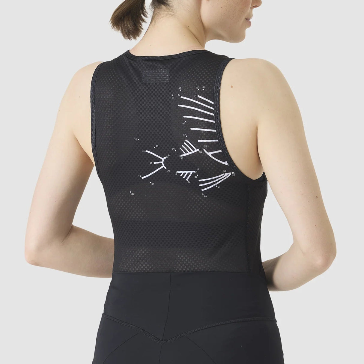 Maglia intima senza maniche donna Cafe du Cycliste Liliane - Nero - Q