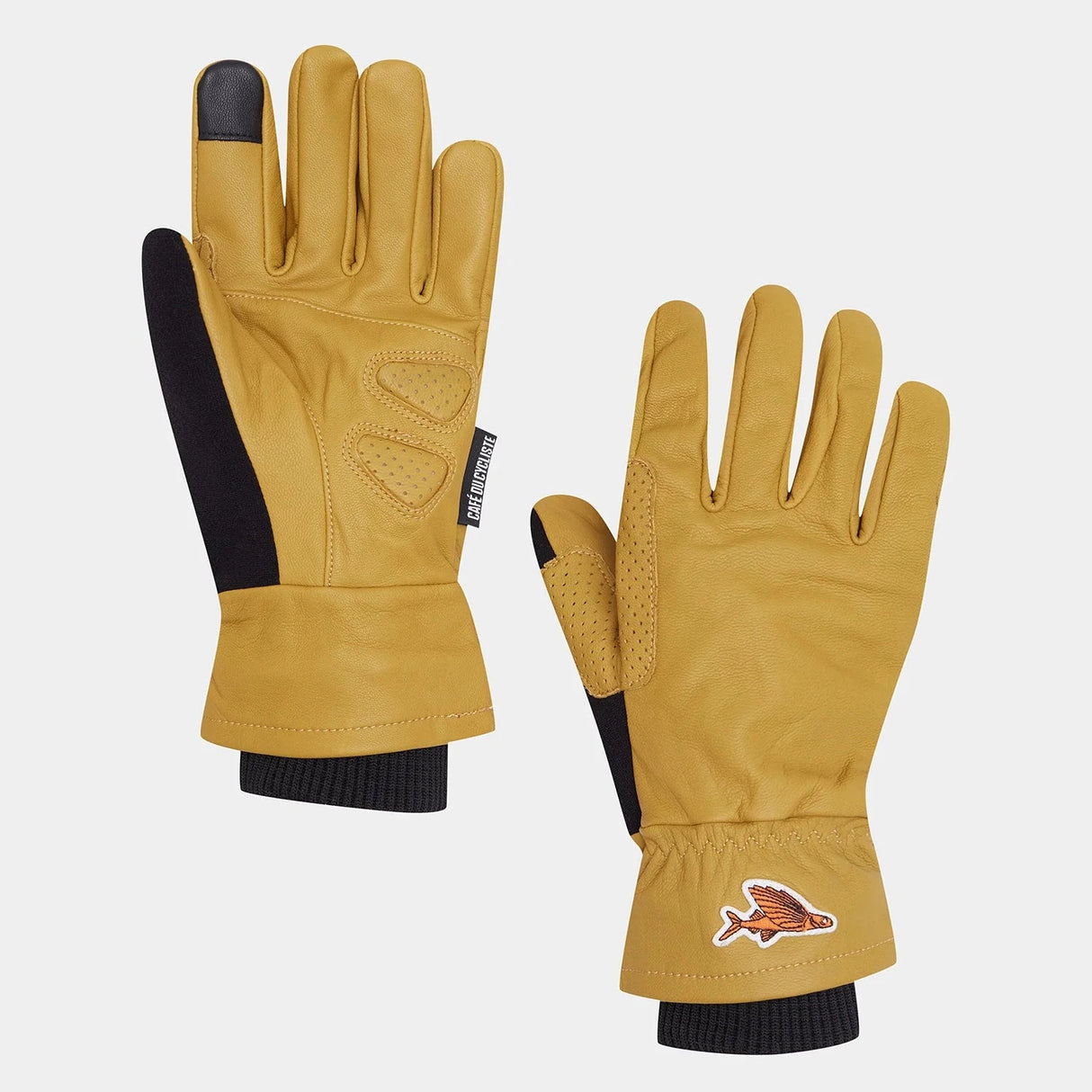 Guanti Cafe du cycliste Leather Gravel - Marrone