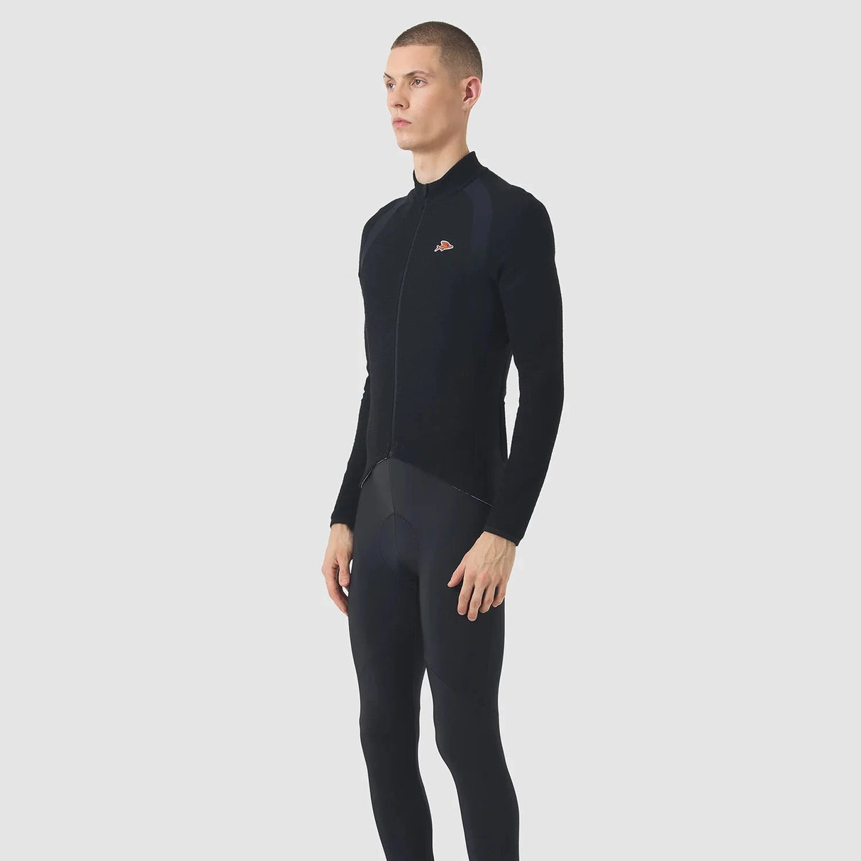 Maglia maniche lunghe Cafe du Cycliste Marguerite - Nero
