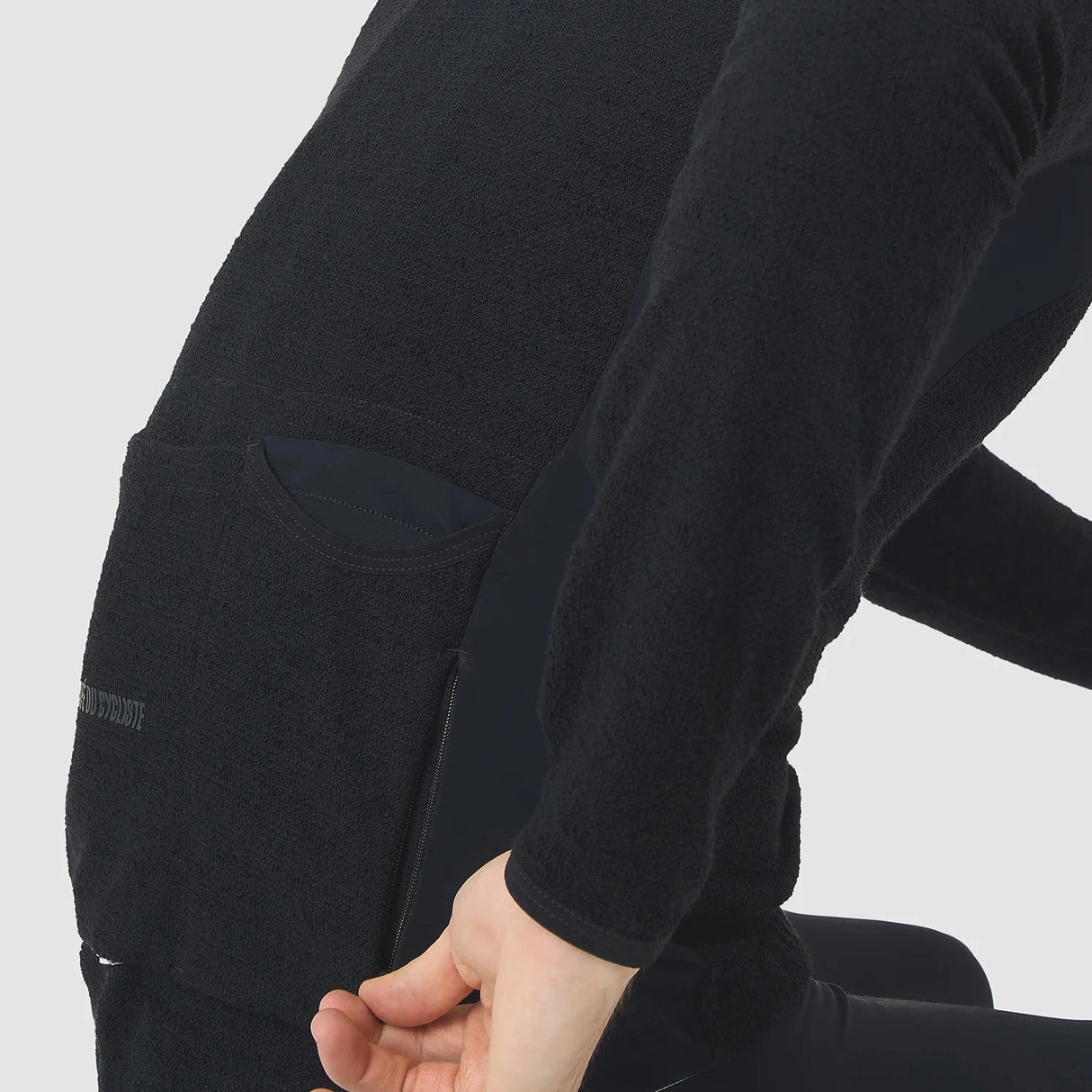 Maglia maniche lunghe Cafe du Cycliste Marguerite - Nero