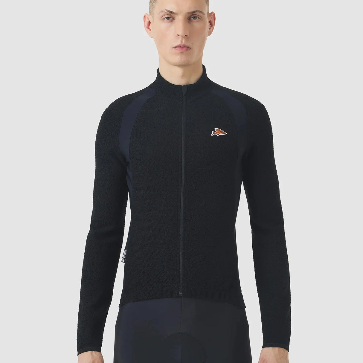 Maglia maniche lunghe Cafe du Cycliste Marguerite - Nero