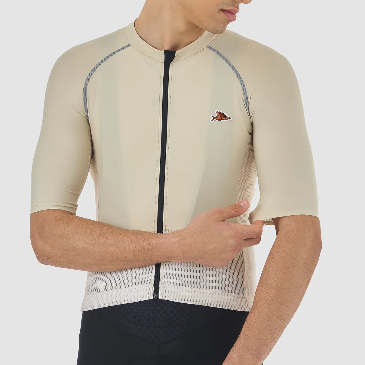 Maglia Cafe du Cycliste Magda - Beige - O