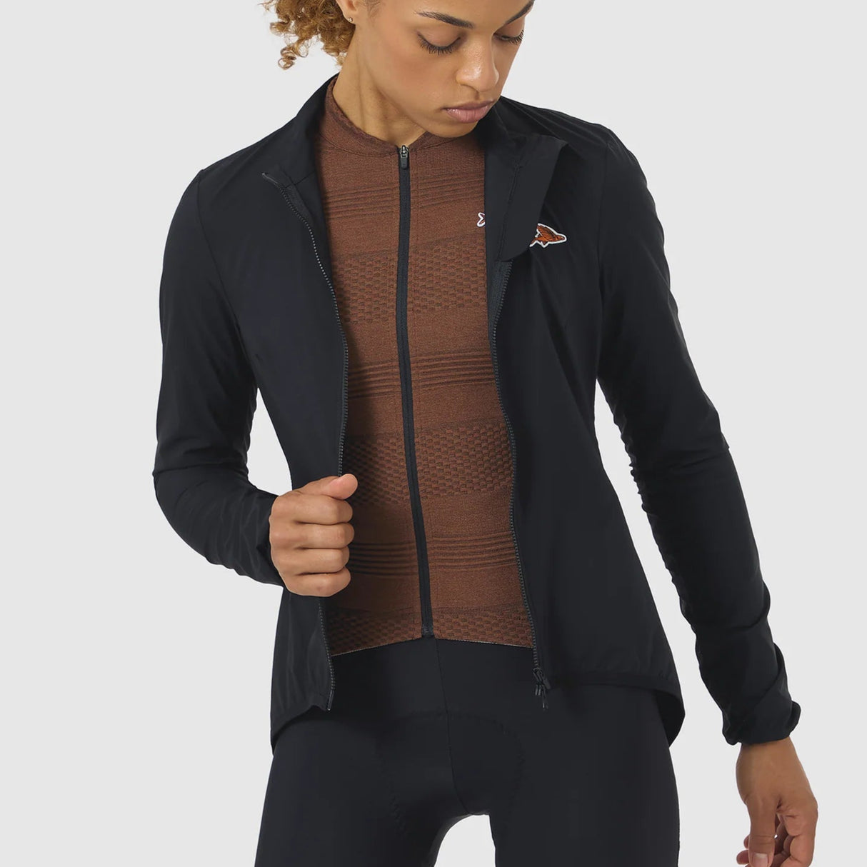 Mantellina donna Cafe du Cycliste Edith - Nero - C