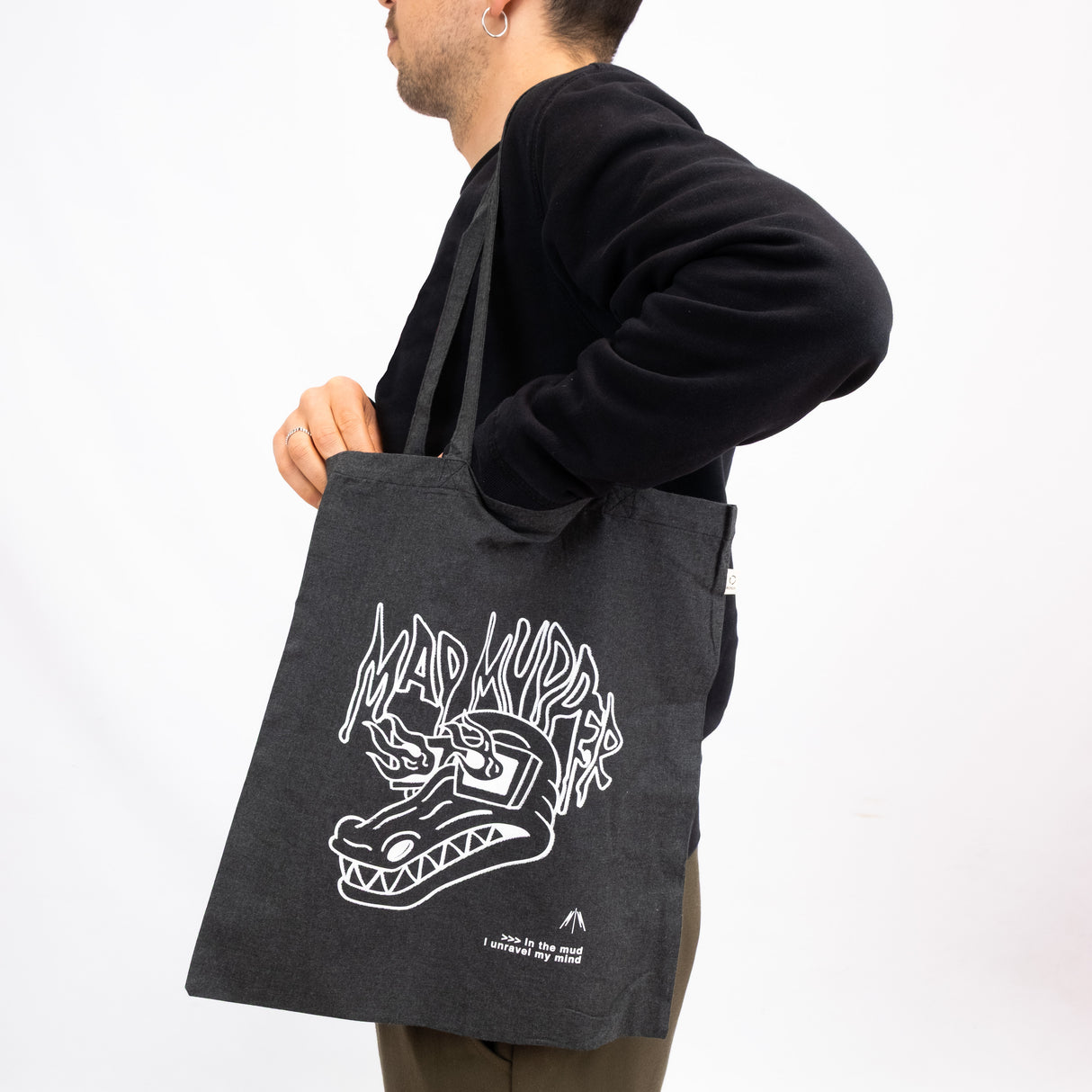 Shopping bag Mad Mudder - Nero - P