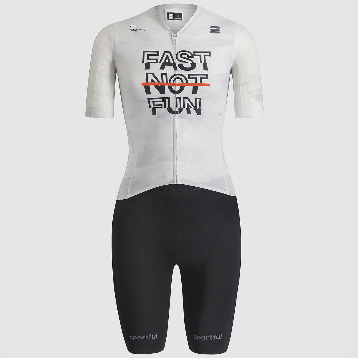 Body donna Sportful Fast Not Fun - Bianco Sportful