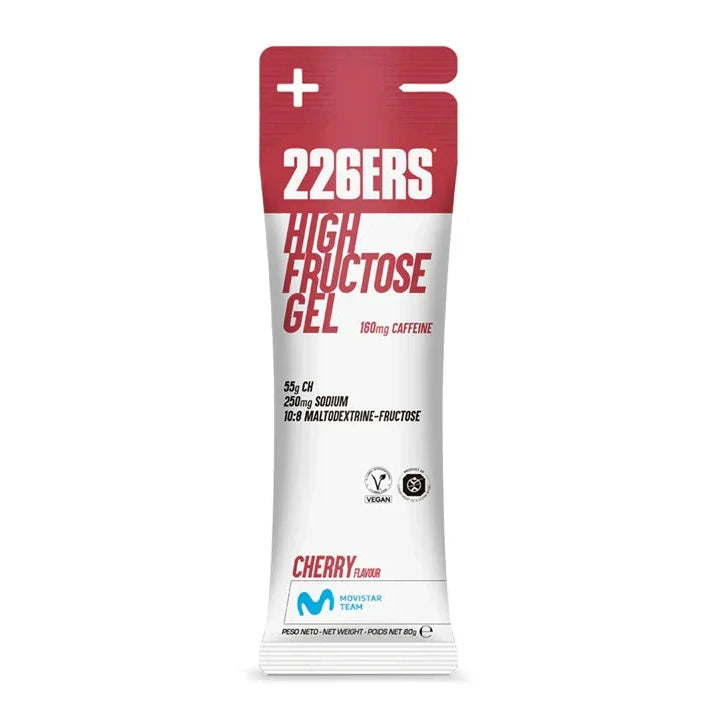 Boîte High Fructose Gel 160 mg Caffeine 226ers 6x80g - Cerise