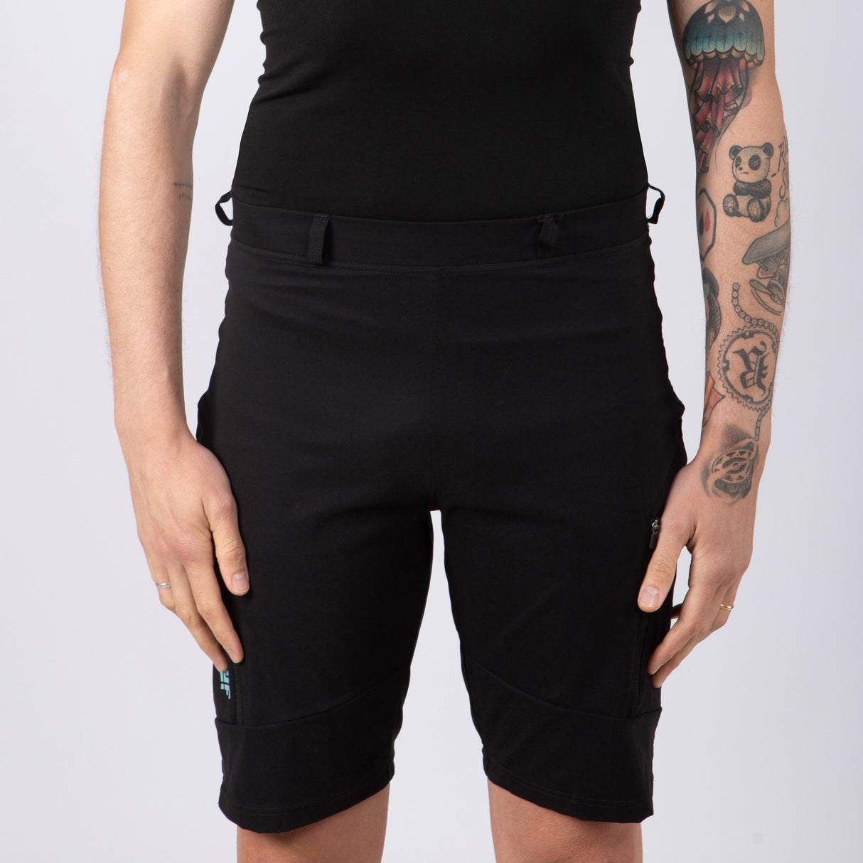 Baggy Jëuf Pro Gravel con fondello - Nero - F