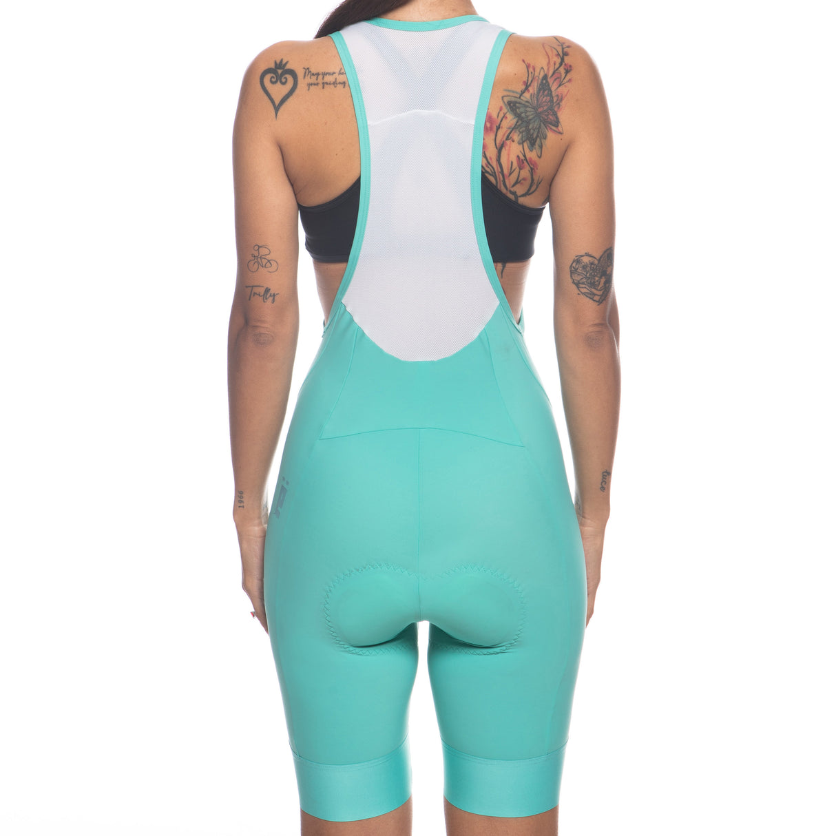 Jëuf Train women bib shorts - Light blue