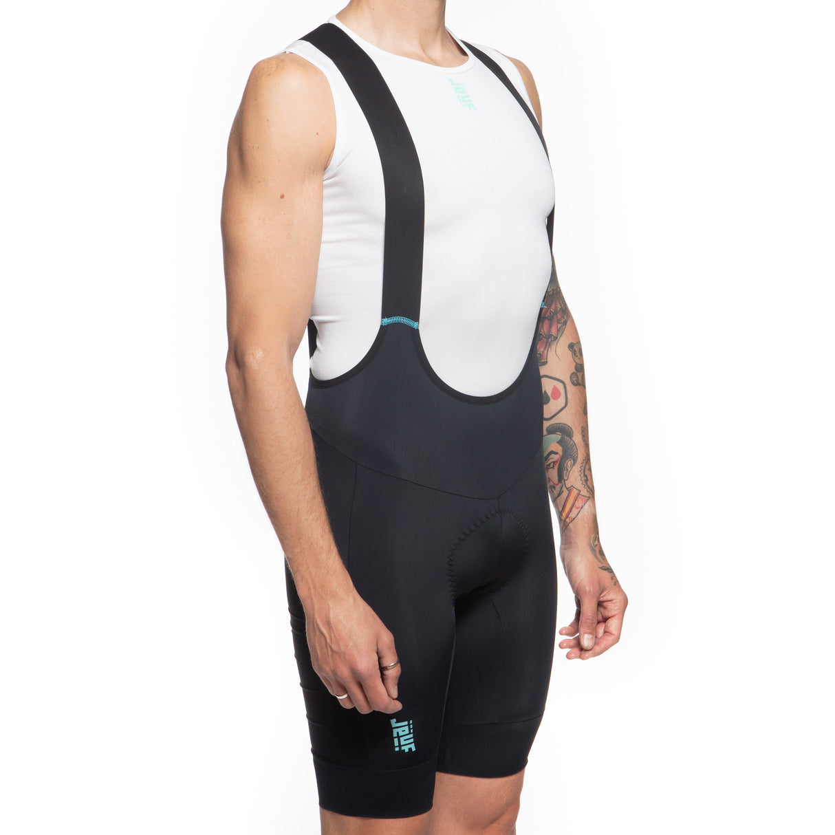 Jëuf Pro Gravel Cargo Trägerhosen - Schwarz