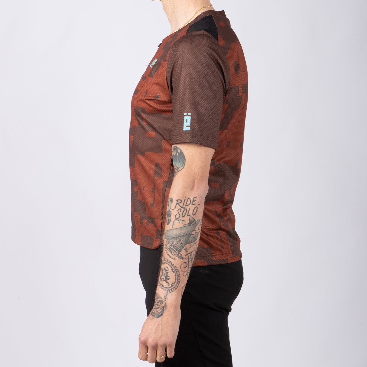 Maglia Jëuf Pro Gravel con zip - Marrone - E