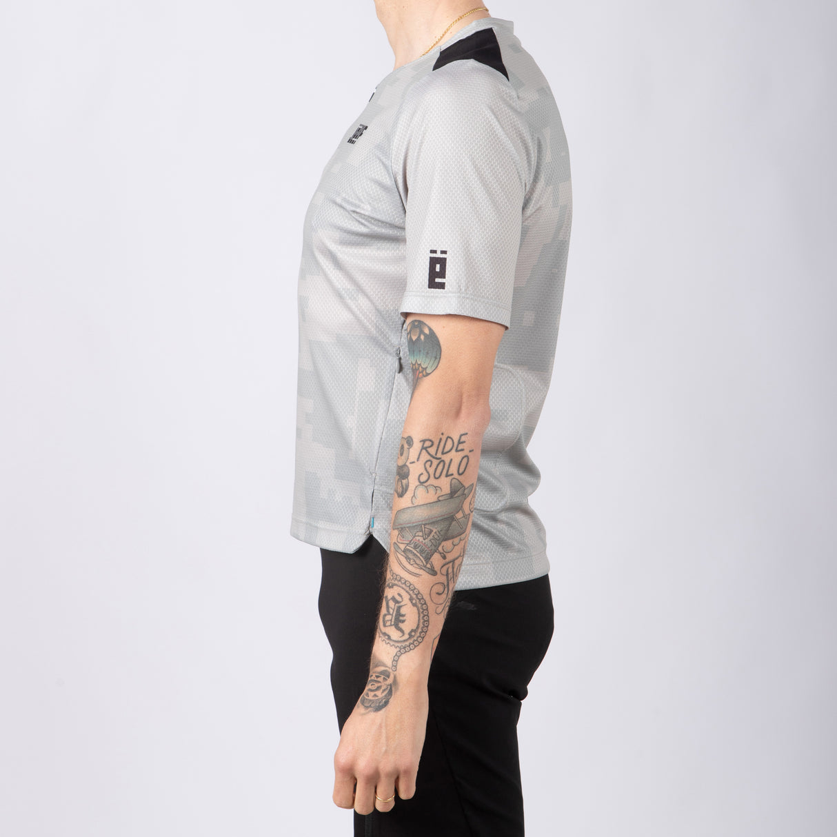 Maglia Jëuf Pro Gravel con zip - Grigio - I