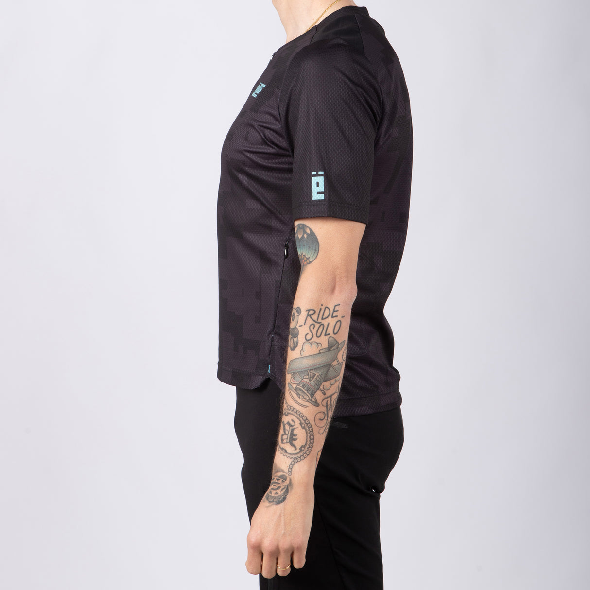 Maglia Jëuf Pro Gravel con zip - Nero - N