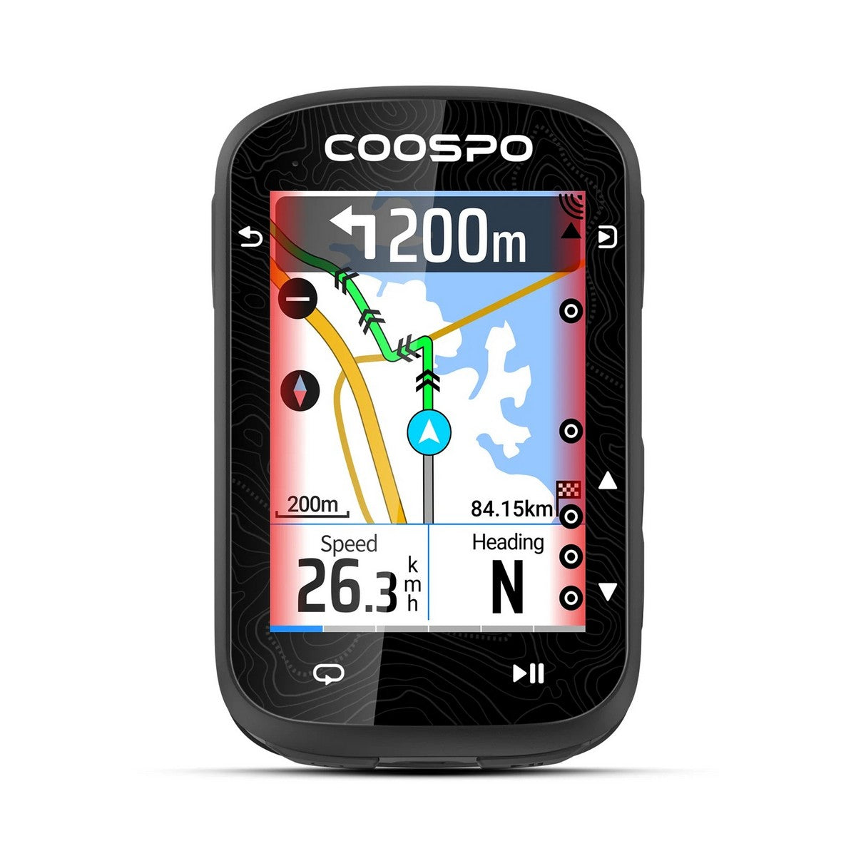 Coospo Gps CS600 GPS fahrradcomputer – Schwarz