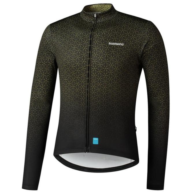 Maglia maniche lunghe Shimano Vertex Printed - Nero verde - D