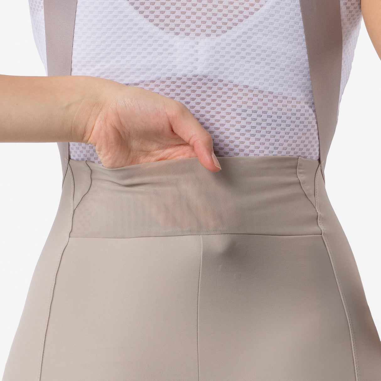 Castelli Espresso DT TRNSTN frau tragerhose - Beige