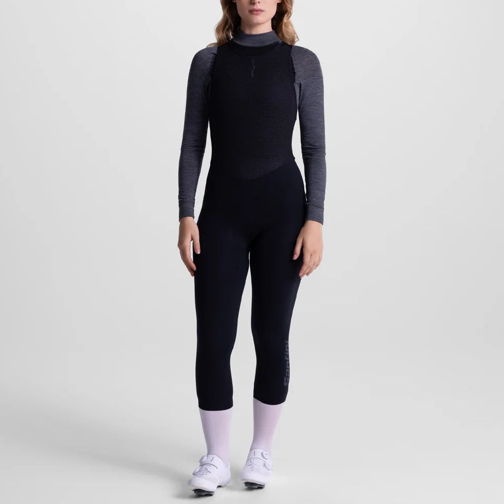 Santini Unico Edge 7/8 frau lange tragerhose - Schwarz