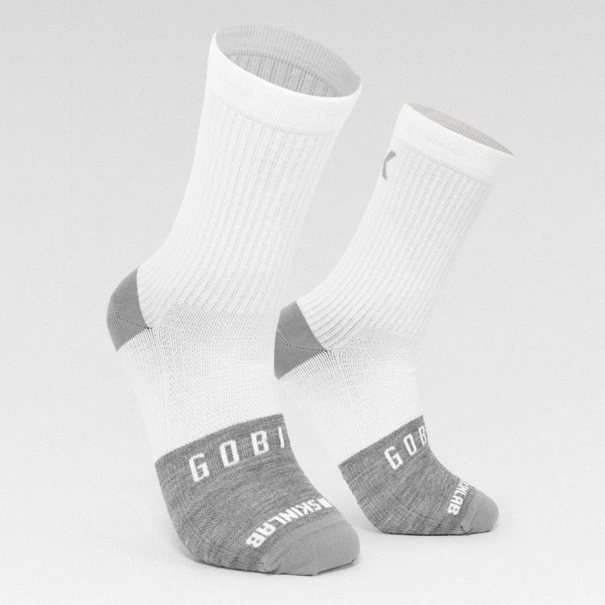 Gobik Winter Merino Snowflake Socks - White