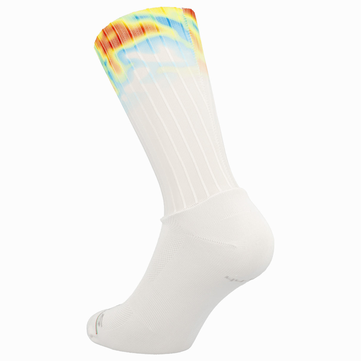 Calcetines Q36.5 Dottore Aero Weathermap - Blanco