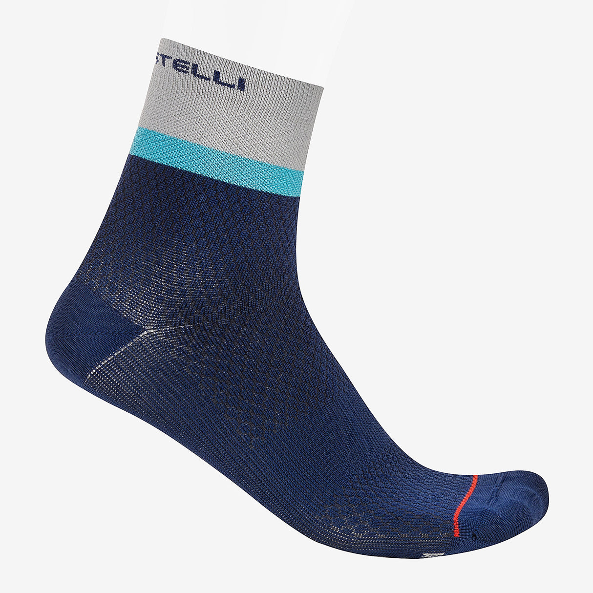 Castelli Tonal Logo 12 frau socken - Blau