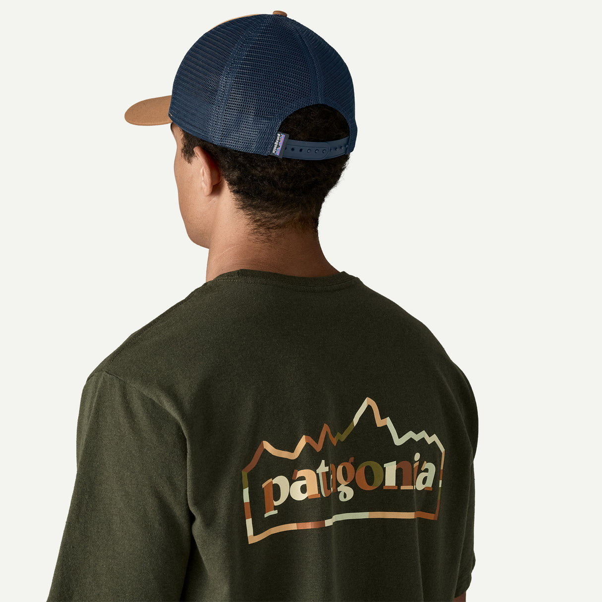 Cappellino Patagonia P-6 Logo LoPro Trucker - Marrone Patagonia