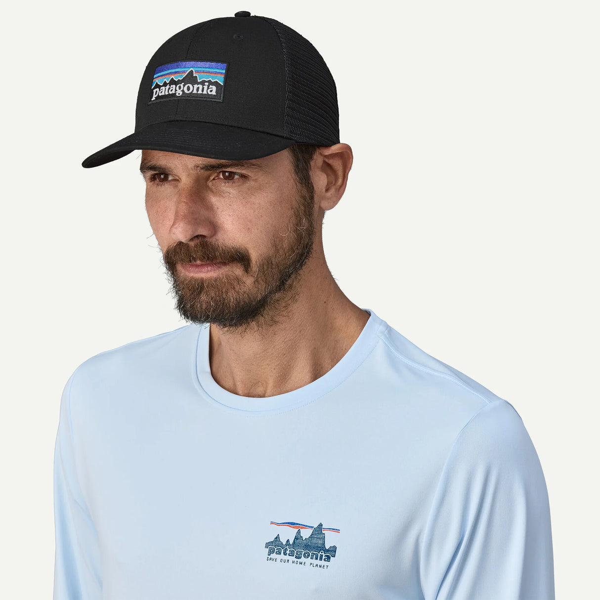 Cappellino Patagonia P-6 Logo Trucker - Nero Patagonia
