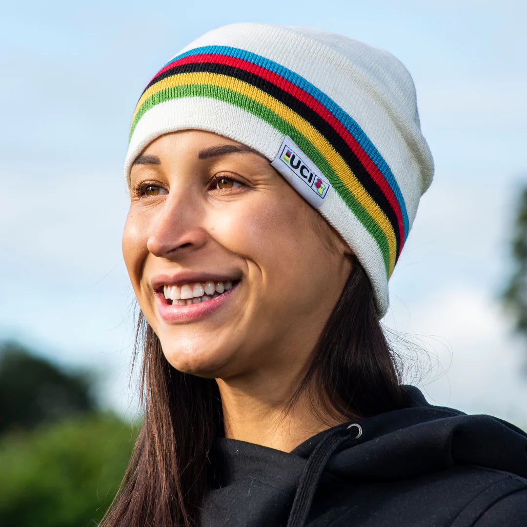 Cappello Santini UCI Rainbow - Bianco Santini
