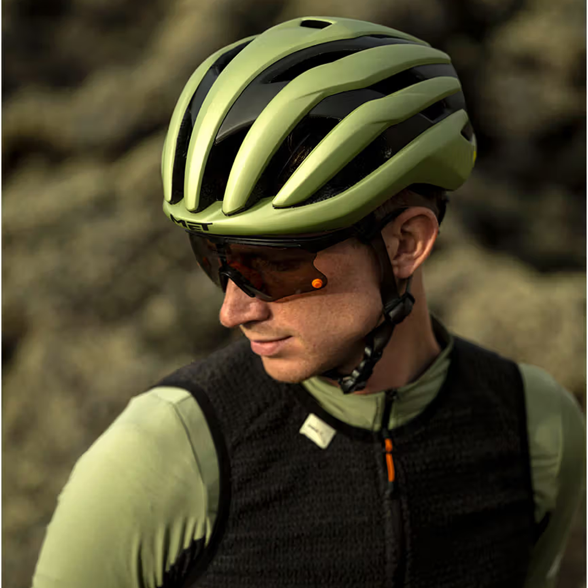 Casco Met Trenta Mips Wander Gravel - Verde opaco Met Helmets