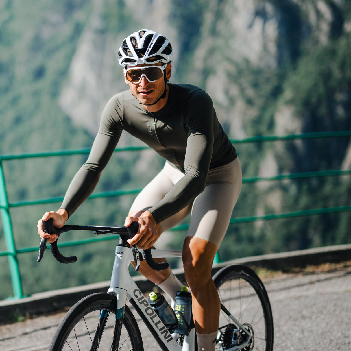 Maglia maniche lunghe Ale Pragma Color Block - Verde - I