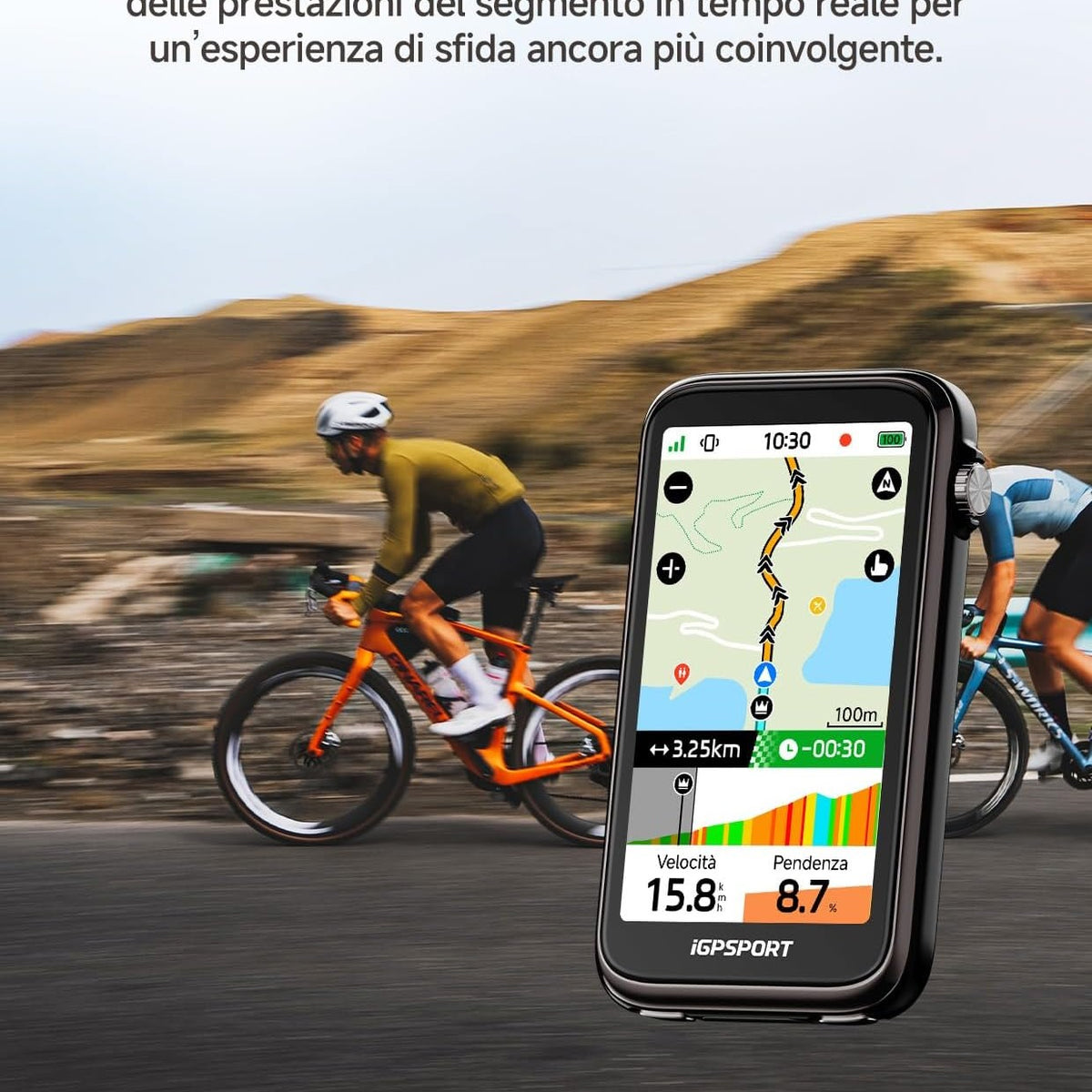 GPS-Fahrradcomputer iGPSPORT BiNavi Ultra - Schwarz