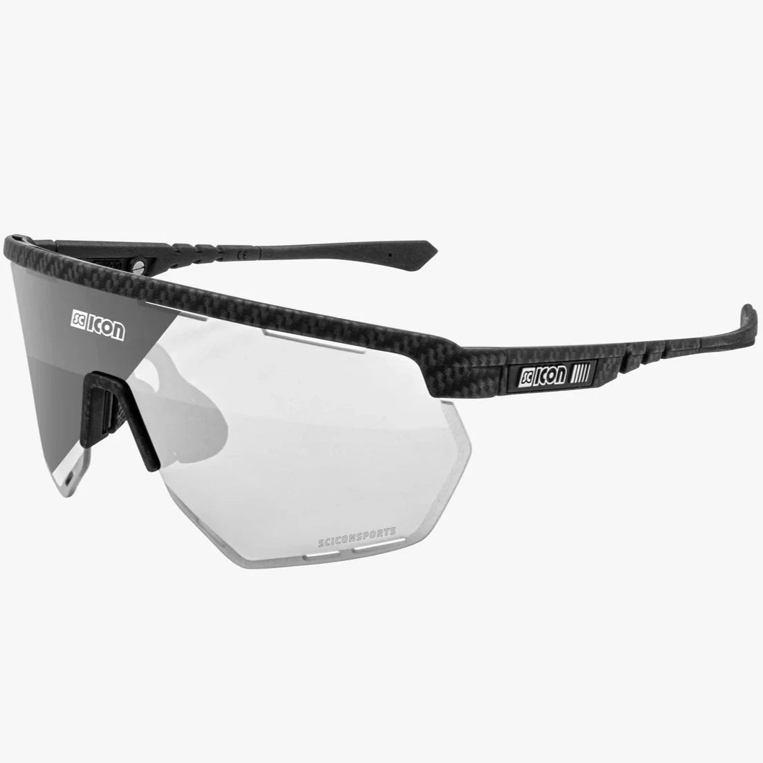 Occhiali Scicon Aerowing - Carbonio opaco photochromic silver - P