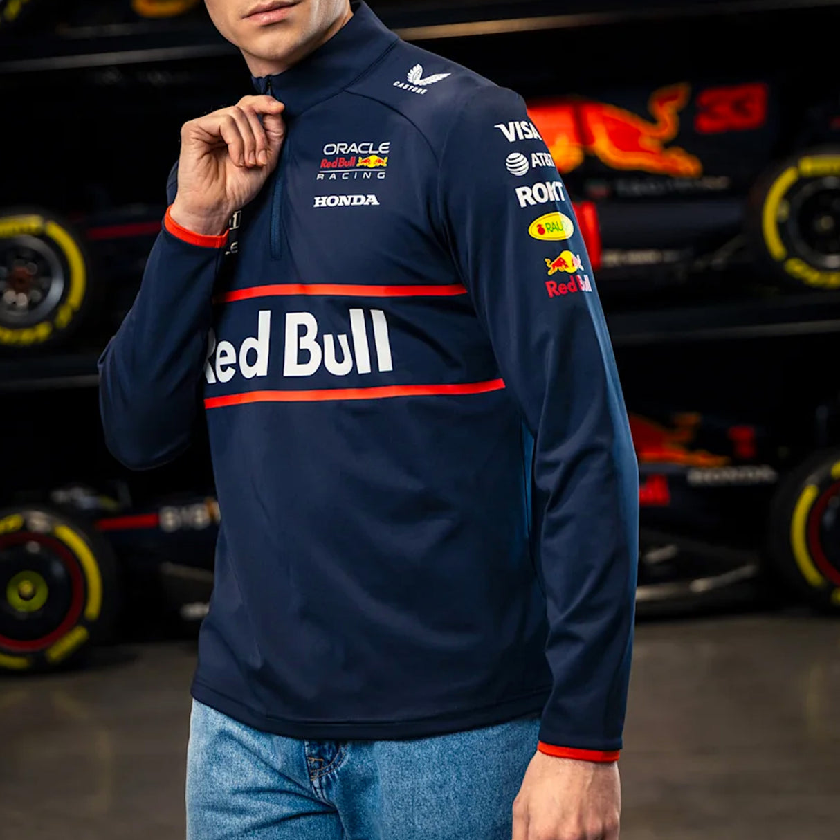 Felpa Oracle Red Bull Racing Halfzip Red Bull