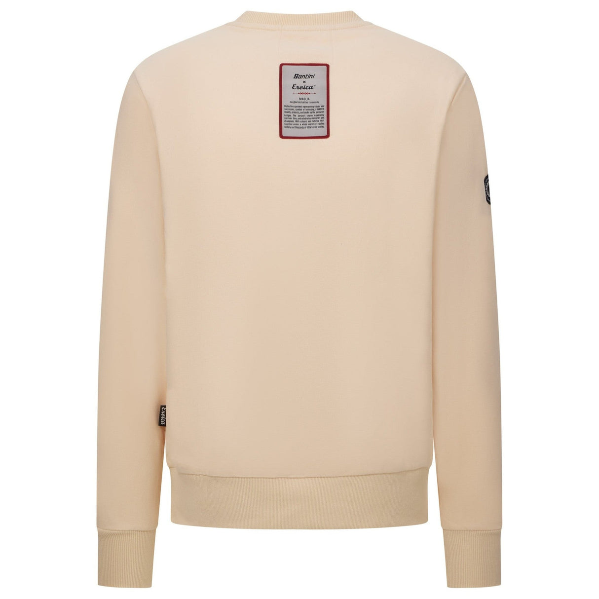 Felpa Santini Eroica Valle girocollo - Beige Santini