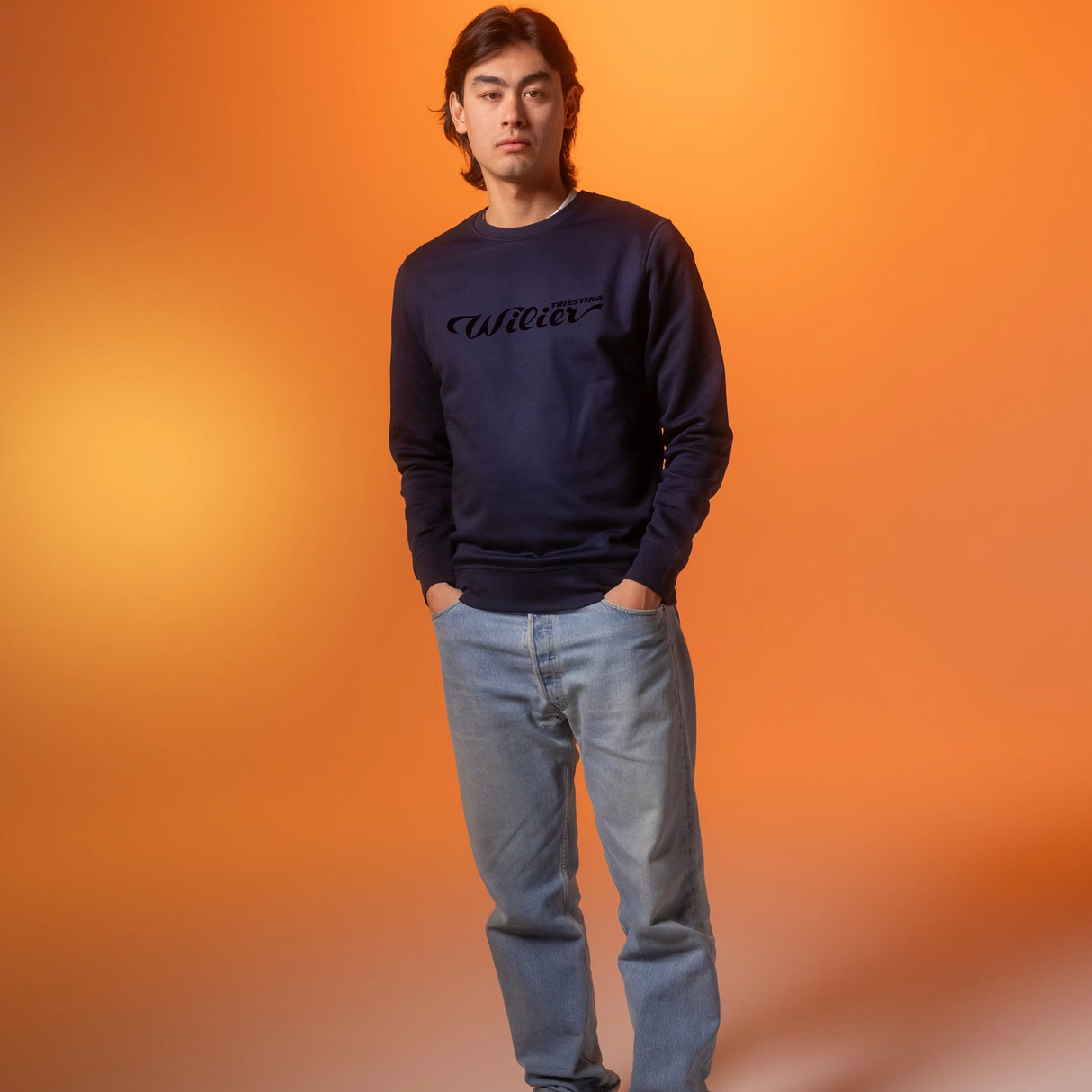 Felpa Wilier Triestina Big Logo - Blu Wilier Triestina