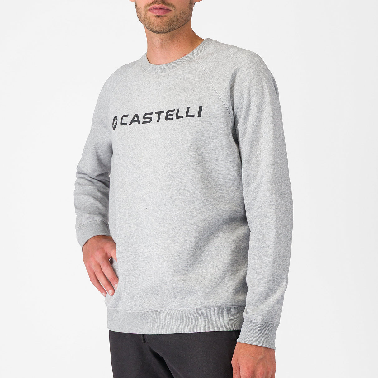 Castelli Logo ohne kapuzen sweatshirt - Grau