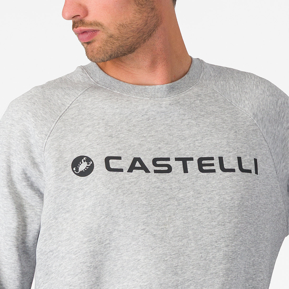 Castelli Logo ohne kapuzen sweatshirt - Grau