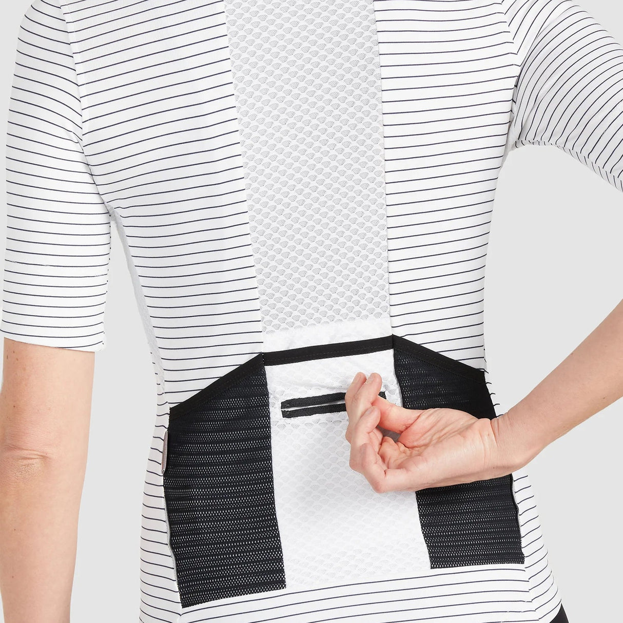Maglia donna Cafe du Cycliste Francine - Bianco - H