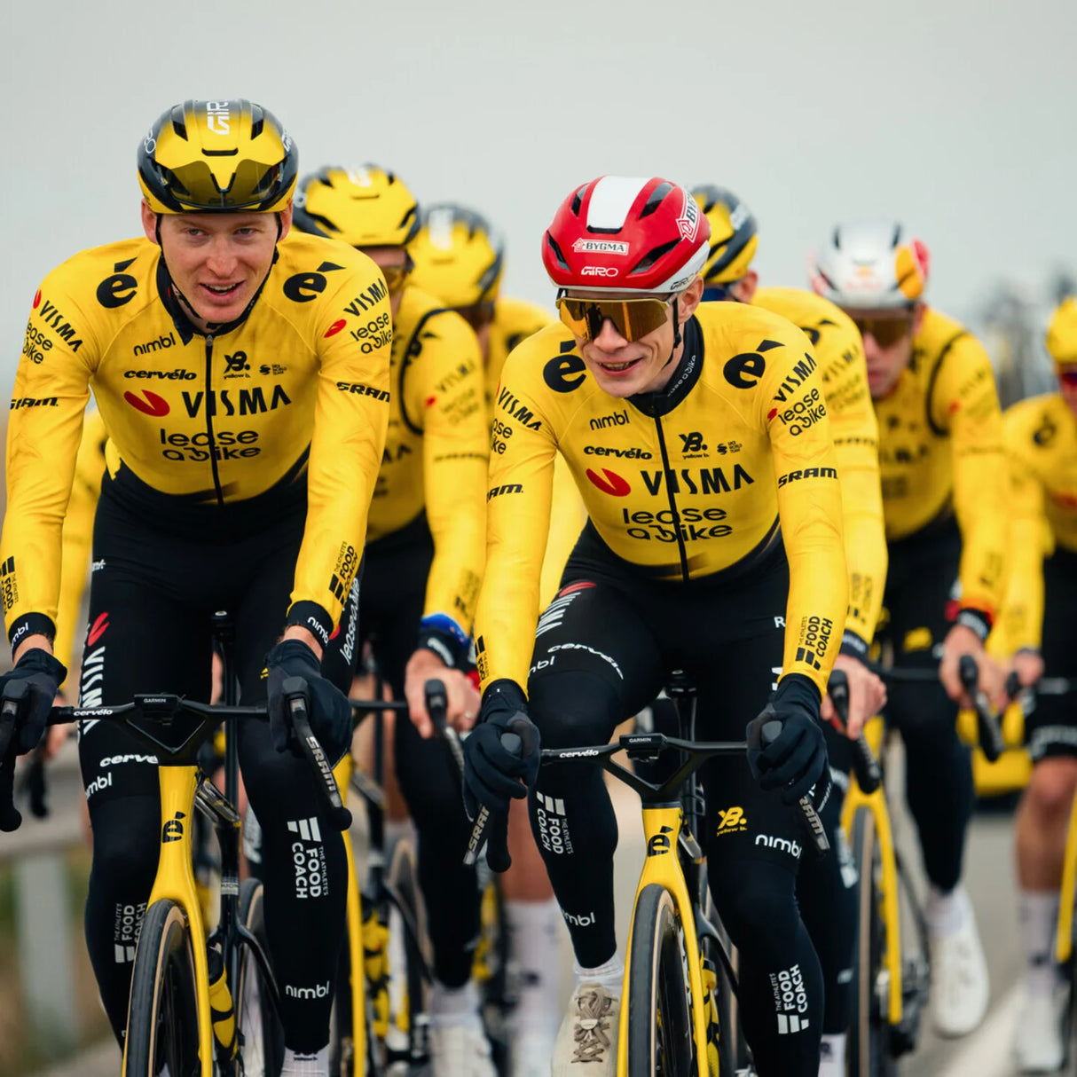 Giacca Team Visma Lease a bike 2026 Yellow B.